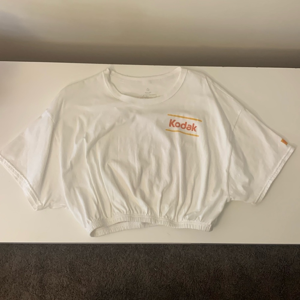 Aerie Crop Top with Drop Shoulder - Kodak Logo